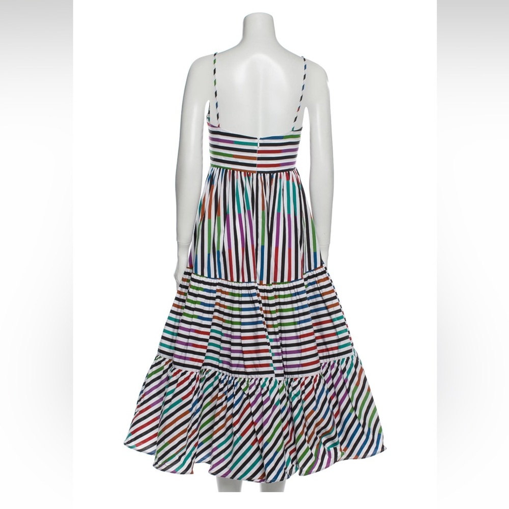 Silvia Tcherassi Catalina del Mar Sangria Striped Cotton Midi Dress πππ - Picture 7 of 8